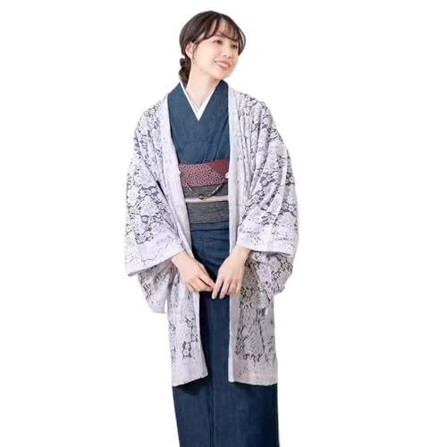 [JIUJIUYCL] 羽織 レディース 女性用 レース はおり 洗える 和服 和装 着物 無地 花柄 かわいい おしゃれ フリーサイズ - JIUJIUYCL - 商品画像