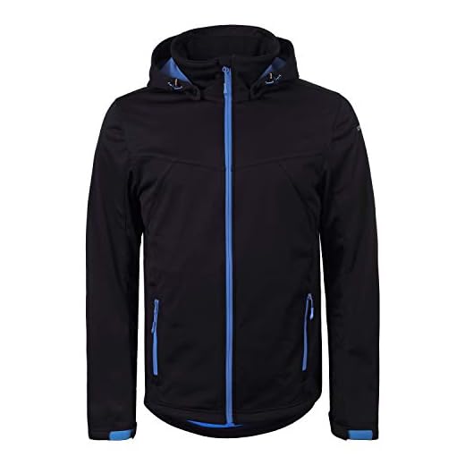 ICEPEAK Herren Lukas Softshell Jacke, schwarz, 52