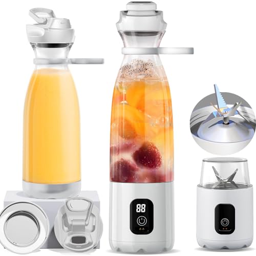 Portable Blender, Personal Blender for Shakes and Smoothies, 300W Smoothie Blender, 3X More Powerful than other Mini Blender|OUSMIN Blender BravoS