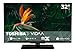 Toshiba Fernseher 32 Zoll Smart TV VIDAA Full HD Fernseher HDR Smart TV mit Triple-Tuner und Bluetooth, LED TV 32LV3E63DA