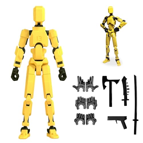 Image of Dumwick Titan 13 Action Figure,3D Printed Lucky Robot 13 Action Figures Set