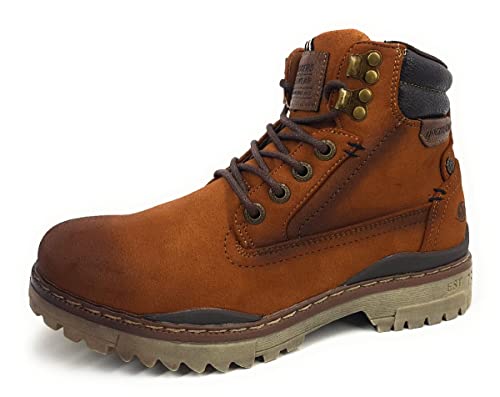 Dockers by Gerli Hiking Boot Männer Schnürstiefel braun EU42 Leder Sport, Streetwear