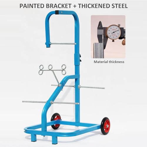 Bobina di filo elettrico con ruote, carrello dispenser per cavi con assi multipli, grande bobina spinner per tiratura industriale e al dettaglio