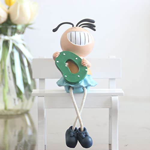 Partykindom Desktop Shelf 4Pcs Decoration Lovely Resin Ornaments Home Hanging Feet Doll Valentine Gift For Home/Wall/Kitchen/Room Decor Desk Topper #TOP6