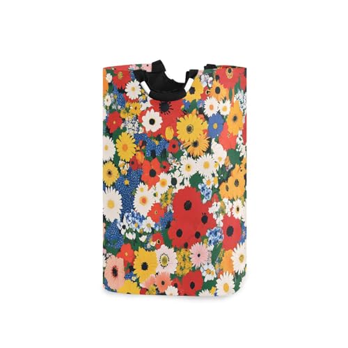 Jihqo Laundry Hamper Basket St Patrick's Clover Pattern Collapsible Nursery Storage Bin Waterproof Clothing Baskets for Home Bedroom Bathroom Washing Room