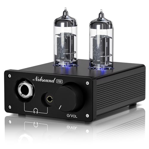 Nobsound P32 Röhren Kopfhörerverstärker: 1000mW HiFi Desktop Vorverstärker für 24–600Ω Kopfhörer und Heimverstärker Lautsprecher, 3,5mm/6,35mm Buchsen, Austauschbare Röhre und Operationsverstärker Nobsound P32 Röhren Kopfhörerverstärker: 1000mW HiFi Desktop Vorverstärker für 24–600Ω Kopfhörer und Heimverstärker Lautsprecher, 3,5mm/6,35mm Buchsen, Austauschbare Röhre und Operationsverstärker