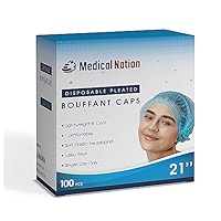 Food Shower Cap Covers 2000-Pack Disposable Bouffant Hair Nets - 28 Inch Polypropylene Head Covers For Food & Medical Medical Hair Covers - View #10