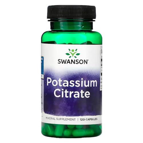 Citrato de potássio 99mg Swanson 120 Caps Importado