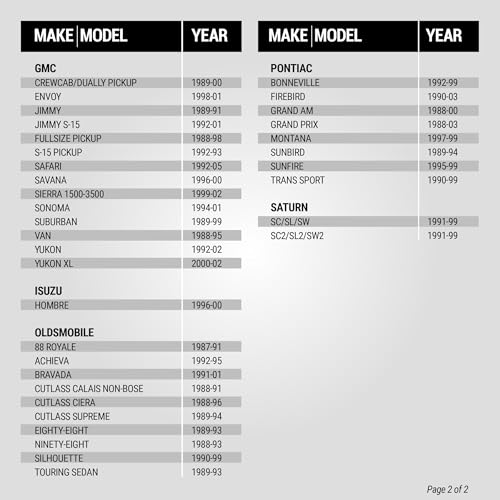 Scosche GM02B Car Stereo Wiring Harness with Crimp Connectors Compatible with Select Non-Amplified 1986-2005 General Motors Vehicles - Check Vehicle List in Images to Verify Your Model