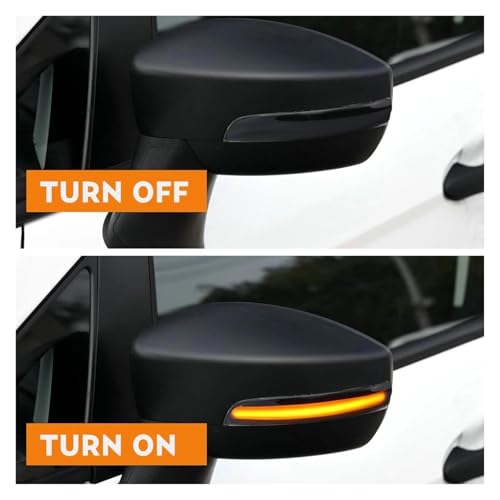 Luz LED secuencial de intermitente lateral con parpadeo dinámico para Ford Kuga 4