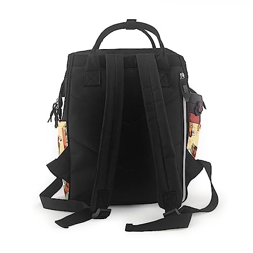 Sac à langer multifonction multicolore, le sac à dos de taille unique - 3