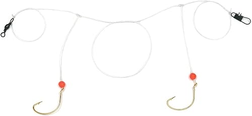 Sea Striker DPR7 Pompano Rig-Doble, #4 Dorado, Gancho Amplio