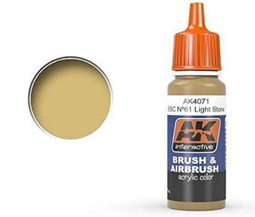 Khaki Drab Acrylic Paint 17ml Bottle AK Interactive