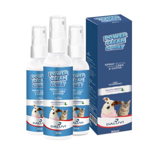 Kit 3 Power Clean Spray Para Cães e Gatos