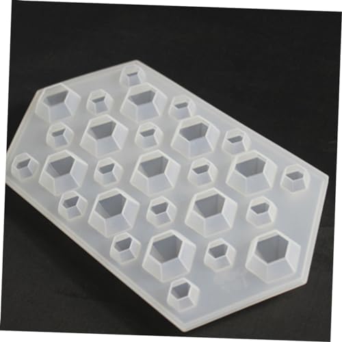 Molde de hielo de silicona transparente con forma de diamante miniatura 3