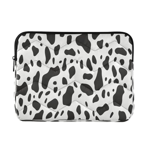 Funda para portátil 13-14 pulgadas con patrón de manchas de vaca