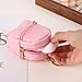 Grurun Mini Backpack Cute Cosmetic Bag for Women, Creative Cute Pendant Keychain Key-chains Keyrings PU Leather Makeup Bag Key Lipstick Card Holder Data Cable Organizer Zipper Pouch