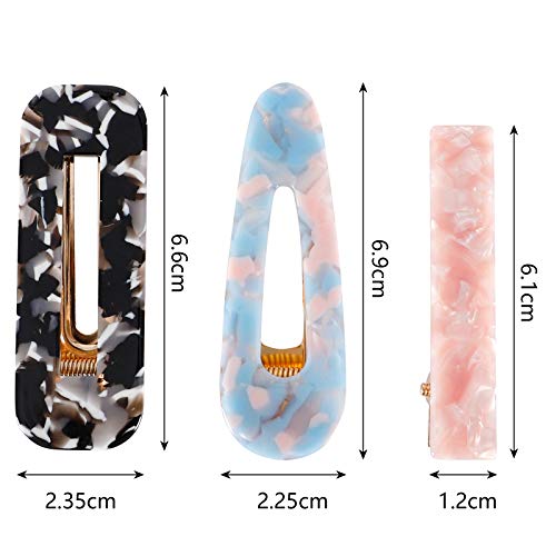 Keopel KEOPEL20190713003 Faladoo 30Pcs Resin Hair Clips Set, Acrylic Alligator Clips Hair Accessories Leopard Print Hair Barrettes thumb #4