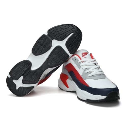Image of FIELD CARE Fusion Casual Athletic Chunky Stylish Outsole Comfort Lace-Up Sneakers.