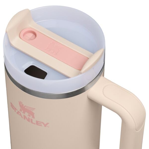 Image of STANLEY Quencher H2.0 Tumbler with Handle and Straw 30 oz | Flowstate 3-Position Lid | Cup Holder Compatible for Travel | Insulated Stainless Steel Cup | BPA-Free | 30oz /0.89L Champagne