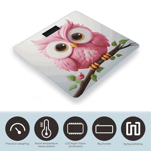 Báscula de baño digital con plataforma de vidrio templado miniatura 3