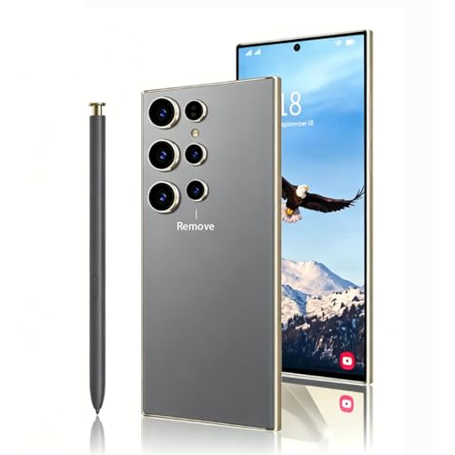 ExAchat C24 Ultra 5G Unlocked Phone 8GB+256GB Smartphone with Tool Pen Android 14.0 Cell Phones 6800mAh Dual SIM Dual Standby (Gray)