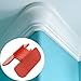 BE-TOOL Bullnose Corners Trim Gauge Crown Molding Jig for 3/4 Inch Radius Drywall Corner Trim Molding Angle Transfer Tool, Orange