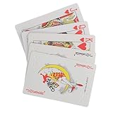 HANABASS Braille Spielkarten mit Großer Schrift für Sehbehinderte und Blinde Erwachsene und Taktile Blindenschrift Karten für Barrierefreies Kartenspielen Praktisches Format für Einfache