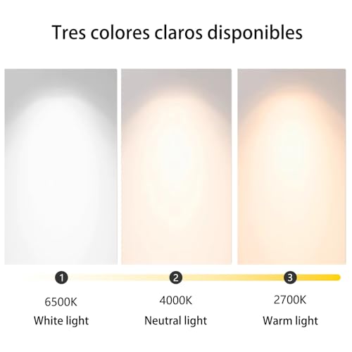 Plafonnier LED dimmable 50cm blanc avec télécommande pour salon - 2