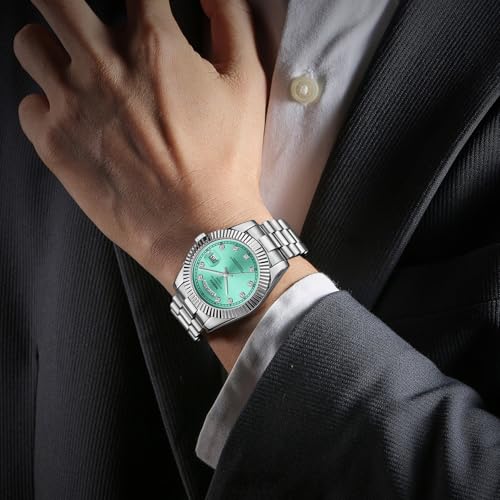 Image of NIBOSI Men Watches Analog Quartz Stainless Steel Watches for Men Waterproof Business Classic Desiger Wrist Watch Day&Date
