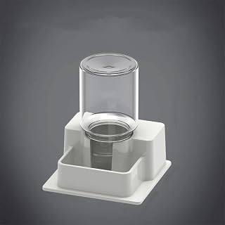 Reptile Automatic Water Feeder for Turtle Lizard Anti Drowning Water Dispense (White)