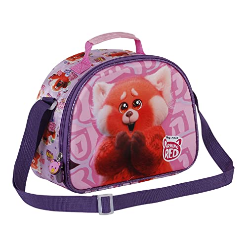 Disney Turning Red Yaay-3D Lunch Bag, Pink, 25.5 x 20 cm - Image 4
