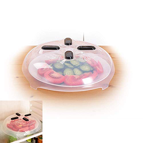 Favsonhome magnétique Coque pour micro-ondes, four micro-ondes Assiette Couvercle avec Trou Vapeur 30 cm