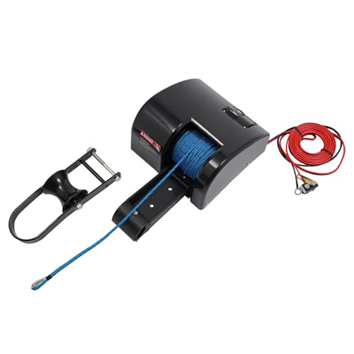 Winche eléctrico ancla 35 lbs 12V con control remoto miniatura 4