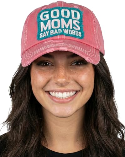 Image of Funky Junque Womens Baseball Cap Distressed Vintage Unconstructed Embroidered Dad Hat