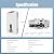 14L Tankless Water Heater Propane with Digital Display, 3.66 GPM Portable Instant Hot Gas Water Heater with Overheating Protection for Indoor and Camping, 85300 BTU