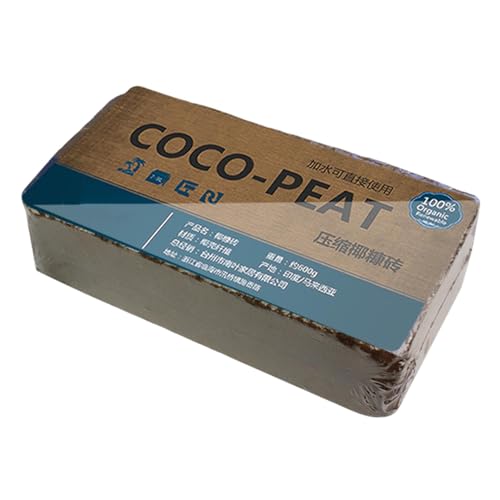 Coco Cubir Brick para Plantas, Ladrillos de Coco de jardín,Mezclas de sustrato - Coco Brick Brick Natural comprimido para plántulas de Plantas de Interior de Interior Flores de Verduras