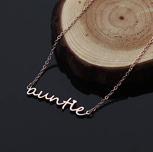 Auntie Name Necklace - Aunt Jewelry Gift From Niece or Nephew2