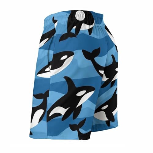 Men's Beach Swimwear with Pocket, Drawstring Swim Shorts with Mesh Lining Soft Quick Dry Swimming Trunks4