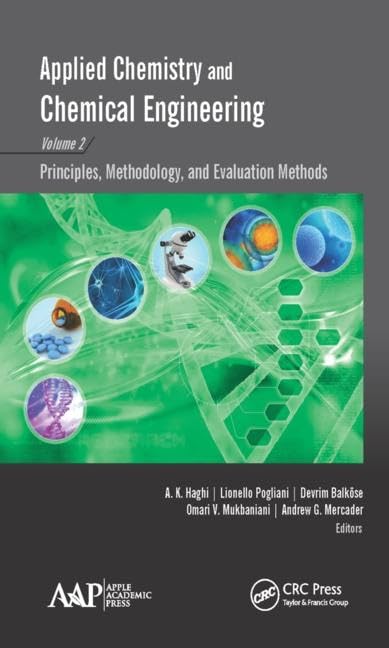Buy Applied Chemistry and Chemical Engineering: Principles, Methodology, and Evaluation Methods — BookShops.in
