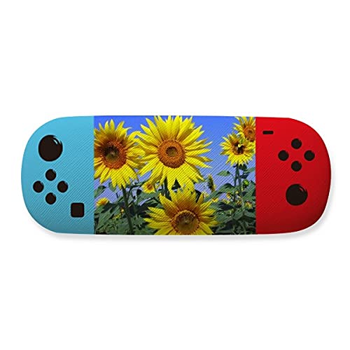 Étui lunettes tournesol Sunshine bleu ciel : finis les verres rayés dans votre sac