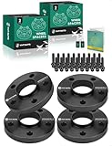 YHTAUTO 5x112mm Hub Centric Wheel Spacers 20mm Compatible with Mercedes-Benz C220, C230, C240, C280, C32 AMG, C320, C43 AMG, C55 AMG, E320, Tire Spacers w/ M12x1.5 Studs, 66.6mm Hub Bore 5 Lug 4PCS