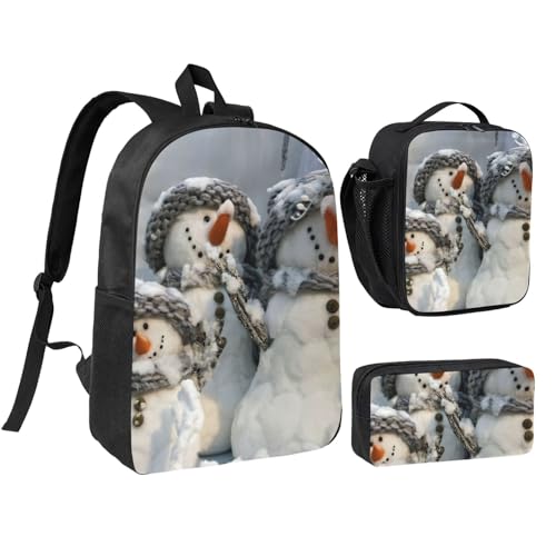 Sac à dos de voyage avec pochette repas et trousse à crayons pour transporter les affaires