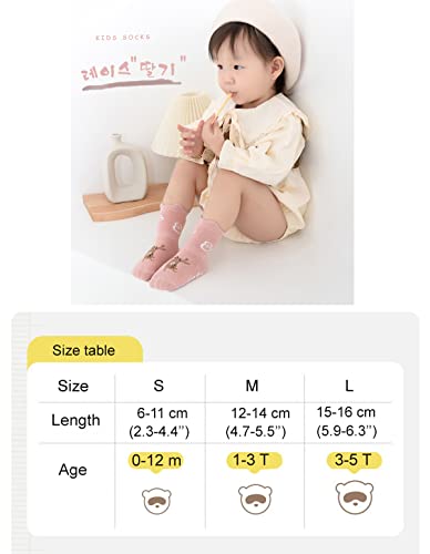 Baby Non-skid Socks Toddler Newborn Infant Non Slip Socks with Grips Anti-Slip Girls Boys Floor Trampoline Socks 6