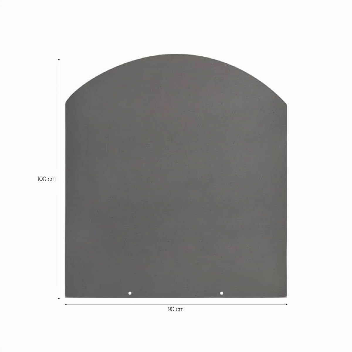 Divina Fire Pedana salvapavimento per stufe a legna e pellet in acciaio 100x90