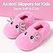 Cute Animal Slippers for Kids Girls - Fuzzy Memory Foam Winter Warm Fluffy Shoes - Unique Gifts for Animal Lovers!