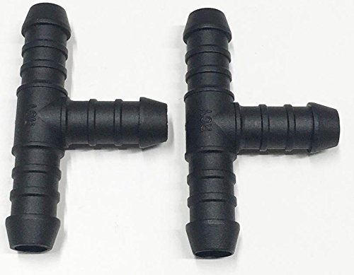 2 x 12mm Water Hose Pipe T Piece Connector Joiner Koi / Fish Pond
