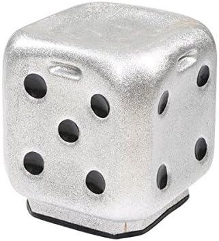 Microfiber Unbreakable Durable Sitting Stool for Living Room, Home and Office (White and Transparent)