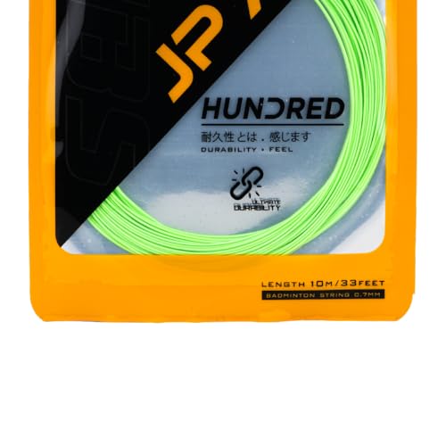 Image of Hundred JP 70 Badminton String | Versatile Power & Control | Durable Synthetic Gut | Comfortable Shock Absorption | Reliable Tension & Playability