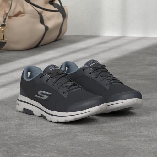 Image of Skechers Mens Gowalk 5 Qualify - Athletic Mesh Lace Up Performance Walking Shoe